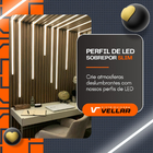 Perfil Aluminio De Led Sobrepor Slim 17x7mm Com 2m Branco