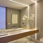 Perfil Alumínio Slim 25mm Branco Para Fita Led Sobrepor 2m