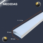 Perfil Aluminio Sobrepor Slim 30x10mm 2mt + Fita Led + Fonte