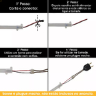 Perfil Barra Rígida Led 1 Metro Fita 2835 Direto Na Rede Bran