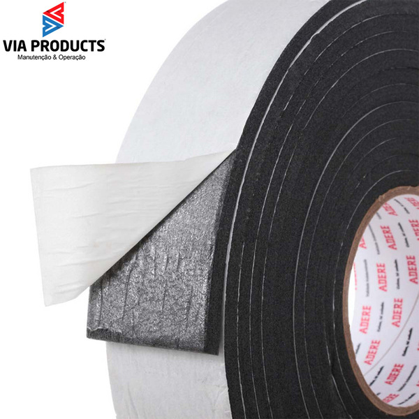 Perfil Borracha Esponjosa 10m Retangular C/adesivo 6x40mm