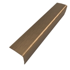 Perfil Cantoneira De Aço Inox 304, Marrom Escovado - 20 X 20