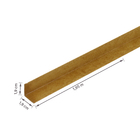 Perfil Cantoneira L Alumínio 1,95m x 19,05mm Carvalho Decal