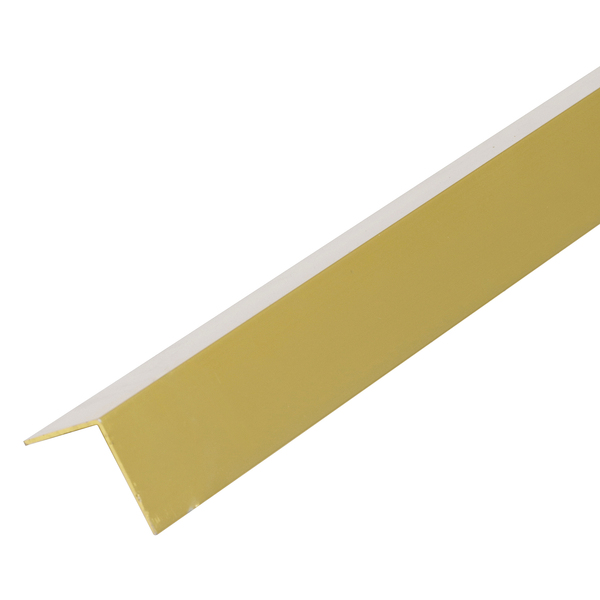 Perfil Cantoneira L Alumínio 1m x 19,05mm Ouro Decal