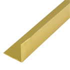 Perfil Cantoneira L Alumínio 3m x 19,05mm Ouro Brilhante Decal