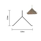 Perfil De Aluminio  Cantoneira Para Reboco 3m - Natural