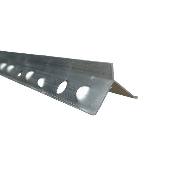 Perfil De Aluminio  Cantoneira Para Reboco 3m - Natural