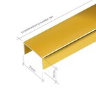 Perfil De Alumínio Para Acabamento 10mm X 2,0cm Luxor Golden