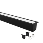 Perfil De Embutir Taschibra Para Fita De Led Apex 35mm Preto