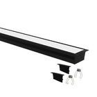 Perfil De Embutir Taschibra Para Fita De Led Zenith Preto 2 u