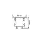 Perfil de Fita Led de Embutir IP20 Luminatti LM2392 2m