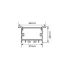 Perfil de Fita Led de Embutir IP20 Luminatti LM2396 3m