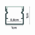 Perfil de LED Baby de Sobrepor Gaya 1m