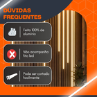 Perfil De Led De Embutir 25mm Aluminio Completo 2m Pra Gesso