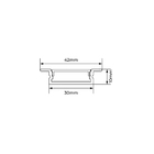 Perfil de LED de Embutir Preto IP20 Luminatti Nano 1m