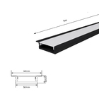 Perfil de LED de Embutir Preto IP20 Luminatti Nano 1m