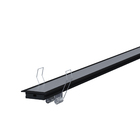 Perfil de LED de Embutir Preto IP20 Luminatti Nano 3m