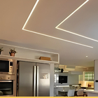 Perfil De Led Embutir 116x35mm Preto Em Alumínio 2m Para Gess