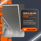 Perfil De Led Embutir 2 Metros No Frame Duplo C/ Iluminação I
