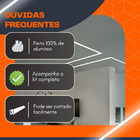 Perfil De Led Embutir 50mm 2m P/ Gesso + Fita Dupla + Fonte
