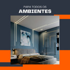 Perfil De Led Embutir 50mm 2m P/ Gesso + Fita Dupla + Fonte