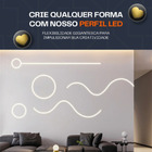 Perfil De Led Embutir Flexível 2m Resistente A Agua Blindado