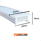 Perfil De Led Embutir Flexível 2m Resistente A Agua Blindado