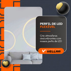 Perfil De Led Embutir Flexível 3m Resistente A Agua Blindado