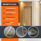 Perfil De Led Embutir No Frame Iluminação Indireta 2m Sanca