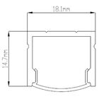 Perfil De Led Reforçado Sobrepor 17x14mm 3m Para Fita De Led