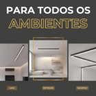 Perfil De Led Sobrepor Alumínio 40x20mm Com 2 Metros Preto