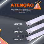 Perfil De Led Sobrepor Canto 3m Completo Para Fita De Led Pre