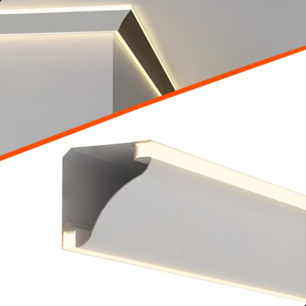 Perfil De Led Sobrepor Roda-teto Alumínio 2m P/ Sanca Gesso | Leroy Merlin