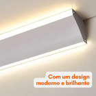 Perfil De Led Sobrepor Roda-teto Alumínio 2m P/ Sanca Gesso