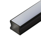 Perfil De Sobrepor 17x15 Preto  1 Metros - Ag Imports