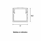 Perfil De Sobrepor Para Fita Led Blumenau Line 17mm Com 1 Met
