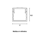 Perfil De Sobrepor Para Fita Led Blumenau Line 17mm Com 3 Met