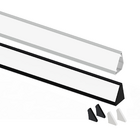 Perfil De Sobrepor Taschibra Fita De Led Spire L30 Preto Com