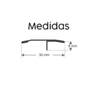 Perfil Dzero Inox Escovado 120 Cm