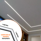 Perfil Embutir 24mm 2m 45° L Teto/teto + Fita 240 + Fonte + C