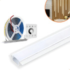 Perfil Embutir 24mm 2m + Fita 240 + Fonte + Controle Dimmer B