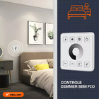 Perfil Embutir 25mm 2m + Fita 240 + Fonte + Controle Dimmer P