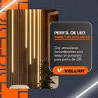 Perfil Embutir 25mm 2m + Fita 240 + Fonte + Controle Dimmer P