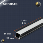 Perfil Embutir 25mm 2m + Fita 240 + Fonte + Controle Dimmer P