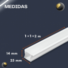 Perfil Embutir 25mm 2m Em L 45° Teto/teto + Fita 240 + Fonte