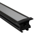 Perfil Embutir Gesso Alumínio Preto 25x19mm X 1 Metro Para Fi