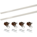 Perfil Embutir Led 25x7mm Branco 2x1m Gesso Incorporato Iluna