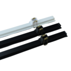 Perfil Embutir Led 30x12mm Preto 2x1m Gesso Spazio Ilunato