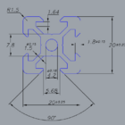 Perfil Estrutural Alumínio 20x20 V-slot 100mm