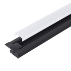 Perfil Fino Preto de Embutir Difusor Branco Alumínio 12mmx1m Hazak